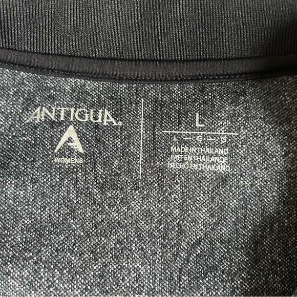 Antigua Womens Large Gray Polo Shirt - Picture 2 of 6